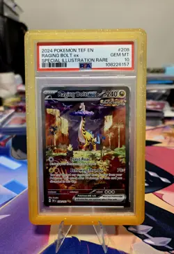 Raging Bolt EX 208/162 Special Illustration Rare Temporal Forces Pokemon PSA 10 - Image 1