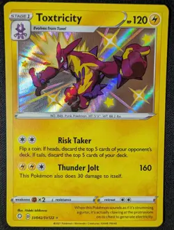Toxtricity SV042/SV122 Shining Fates Shiny Vault NM Near Mint Pokemon TCG - Image 1