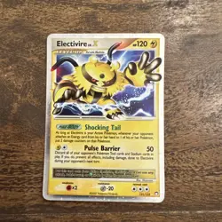 Pokemon Mysterious Treasures Electivire Lv. X 121/123 Rare Holo HP (Bent) - Image 1