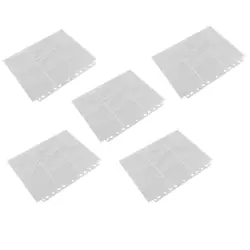 Pockets -Sided Trading Card Pages Sleeves 9- Clear Plastic Game Card4288 - Image 1