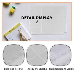 Pockets -Sided Trading Card Pages Sleeves 9- Clear Plastic Game Card4288 - Image 2
