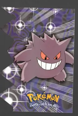 Pokemon TCG Topps Gengar #94 Blue Logo Diecut LP-MP+! RARE! NINTENDO EXCLUSIVE! - Image 1