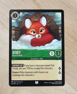 Fox and the Hound Disney Lorcana Trading Card Vixey Forest Friend 86/204 NM - Image 1