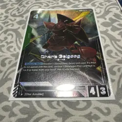 Gundam Card Game Newtype Rising Char's Gelgoog GD01-023 LR+ Holo Foil - Image 1