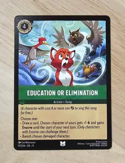 Fox and the Hound Disney Lorcana Card Education or Elimination 97/204 NM - Image 1