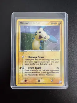 Pokemon TCG Minun 6/12 Holo! - Lightly played - Image 1