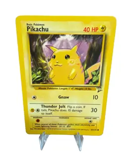 Pikachu 87/130 Common Base Set 2 Pokemon LP RBP4 - Image 1