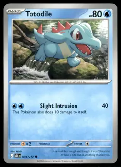 Pokemon Totodile Ascended Heroes 041/217 C LP - Image 1
