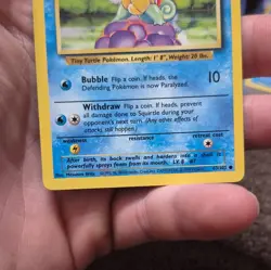 Pokemon TCG Squirtle 63/102 Base Set Unlimited Regular English 1999 40 HP - Image 2
