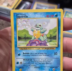 Pokemon TCG Squirtle 63/102 Base Set Unlimited Regular English 1999 40 HP - Image 3