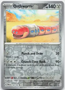Orthworm 138/182 Uncommon Paradox Rift Pokemon Reverse Holo Near Mint - Image 1