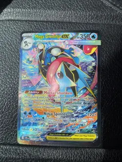 Mega Greninja ex 116/086 Me04: Chaos Rising Holo - Pokemon TCG - NM - Image 1