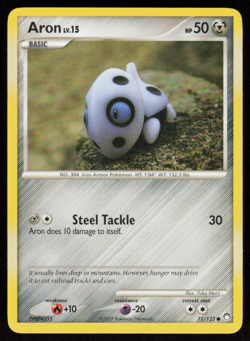 Aron 71/123 Common Mysterious Treasures Pokemon LP - Image 1