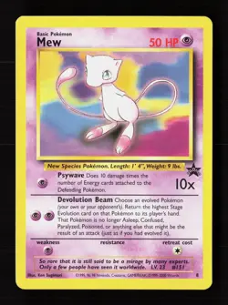 Mew 8 Promo Wizards Black Star Promos Pokemon Moderately Played - Image 1