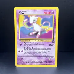 Pokemon TCG Mew Wizards Black Star Promos 8 Regular Promo 1st Edition Promo - Image 1