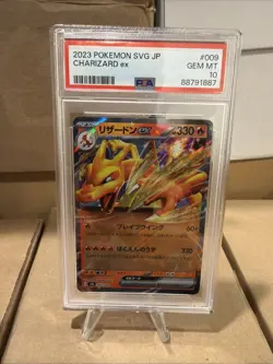 Charizard ex PSA 10 2023 Pokemon SVG Japanese 009/049 3918 - Image 1