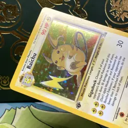 1st Edition Raichu 14/62 Fossil Holo Rare Pokemon Card LP + NM - - Image 4