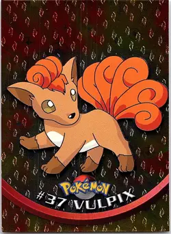 Vulpix #37 Topps Trading Cards Series 1 Foil Pokemon Lightly Played - Image 1