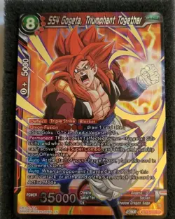 SS4 Gogeta Triumphant Together BT18-019 SR Super Rare Dawn of the Z-Legends Card - Image 1