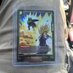 Bandai Dragon Ball Super Earth-Destroying Blow FB02-104 Rare Foil Battle Card - Image 1