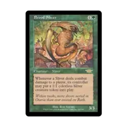WOTC MtG Legions Brood Sliver (R) (Foil) VG - Image 1