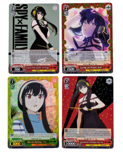 Weiss Schwarz Spy x Family Yor Forger Lot x4 - SR + 3 R - NM - Image 1