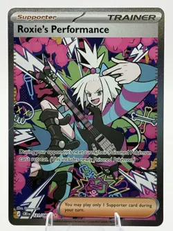 Roxie’s Performance 121/086 SIR Holo Chaos Rising Pokemon Card NM/Mint - Image 2