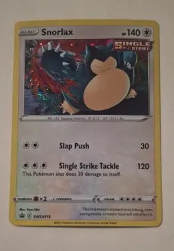 Snorlax SWSH119 SWSH: Sword & Shield Promo Cards Holo - Image 1
