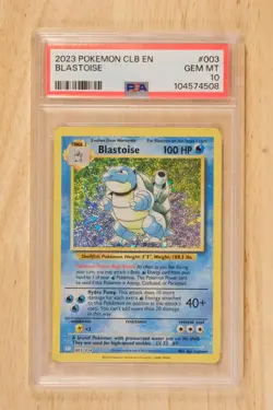 Pokemon CLB EN Blastoise003/034 Trading Card Game Classic Collection Holo PSA 10 - Image 1