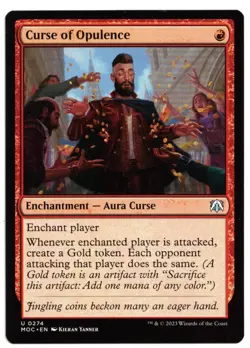 Magic the Gathering MTG Card: Curse of Opulence #0274 MOC! NM - Image 1