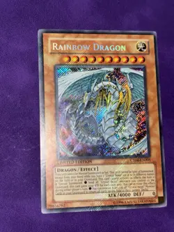 CT04-EN005 Rainbow Dragon Secret Rare Holo Bleed Misprint NM Yugioh - Image 2
