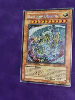 CT04-EN005 Rainbow Dragon Secret Rare Holo Bleed Misprint NM Yugioh - Image 3
