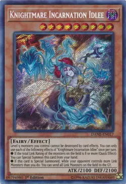 Knightmare Incarnation Idlee - DANE-EN017 - Secret Rare - 1st Edition Lightly Pl - Image 1