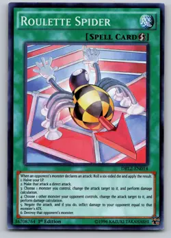 Roulette Spider DRL2-EN014 Dragons of Legend 2 Yu-Gi-Oh 1st Edition NM - Image 1