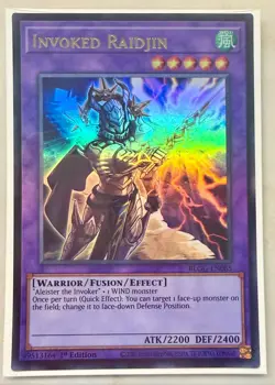YuGiOh! Invoked Raidjin BLGG-EN085 1st Edition NM - Image 1