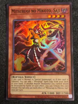 1x Yu-Gi-Oh! Mitsurugi No Mikoto, Saji - OP29-EN006 - Super Rare - NM - Image 1