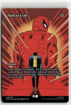 Path to Exile Borderless - Marvel Eternal-Legal MTG NM - Image 1