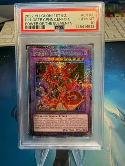 Destiny HERO - Destroyer Phoenix Enforcer POTE-EN100 1st Starlight PSA 10 Yugioh - Image 1