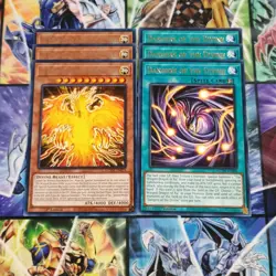 Yugioh - 3x The Winged Dragon of Ra - Immortal Phoenix 3x Dangers Of The Divine - Image 1