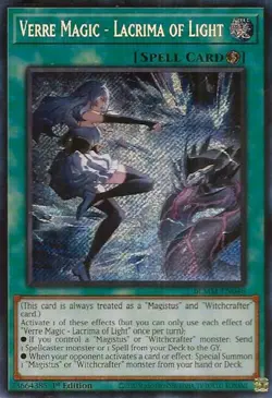 Verre Magic - Lacrima of Light [BLMM - BLMM-EN046] Secret Rare NM - Image 1