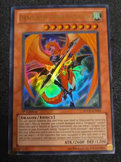Yugioh Dragunity Arma Levyaten SDDL-EN001 Ultra Rare 1st Ed MP - Image 1