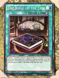 YuGiOh THE BOOK OF THE LAW Secret Rare FUEN-EN036 - Image 2