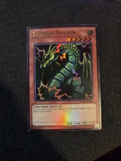 Konami Yu-Gi-Oh! Thunder Dragon LCKC-EN067 Unlimited Edition Ultra Rare - Image 1