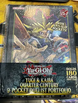 Yugioh Quarter Century Yugi & Kaiba 9 Pocket Duelist Portfolio - SEALED - Image 1