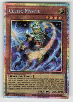 YuGiOh Chaos Origins - CELTIC MYSTIC - Starlight Rare Card #CORI-EN003 - Image 1
