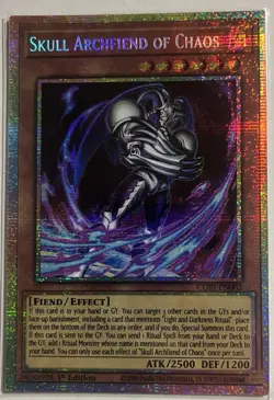 Yugioh - Skull Archfiend of Chaos - CORI-EN002 - Starlight Rare - 1st Ed - NM - Image 1