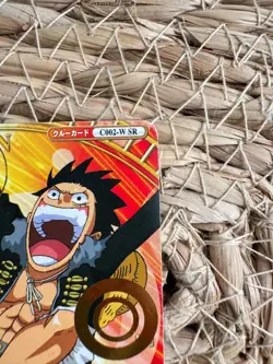 One Piece Bandai Berry Match Monkey D. Luffy ICY Gold Holo Foil Vintage Card - Image 3