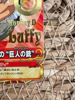 One Piece Bandai Berry Match Monkey D. Luffy ICY Gold Holo Foil Vintage Card - Image 5