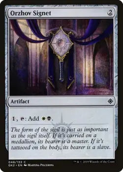 Orzhov Signet - Light Play MTG Ravnica Allegiance: Guild Kits - Image 1