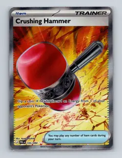 Crushing Hammer 105 2026 Pokemon Pitch Black Full Art Ultra Rare Card NM+ (a) - Image 1